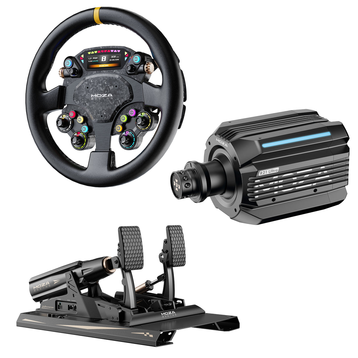 MOZA R21 Ultra con CS Pro y mBooster