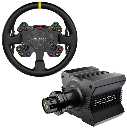 MOZA R9 V3 con RS V2