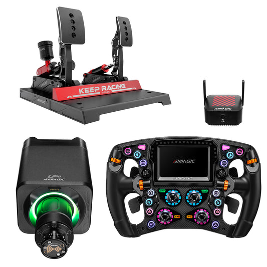 Simagic Alpha EVO Pro 18Nm con ZEUS Formula, MagicDash 4 y P1000-FRS